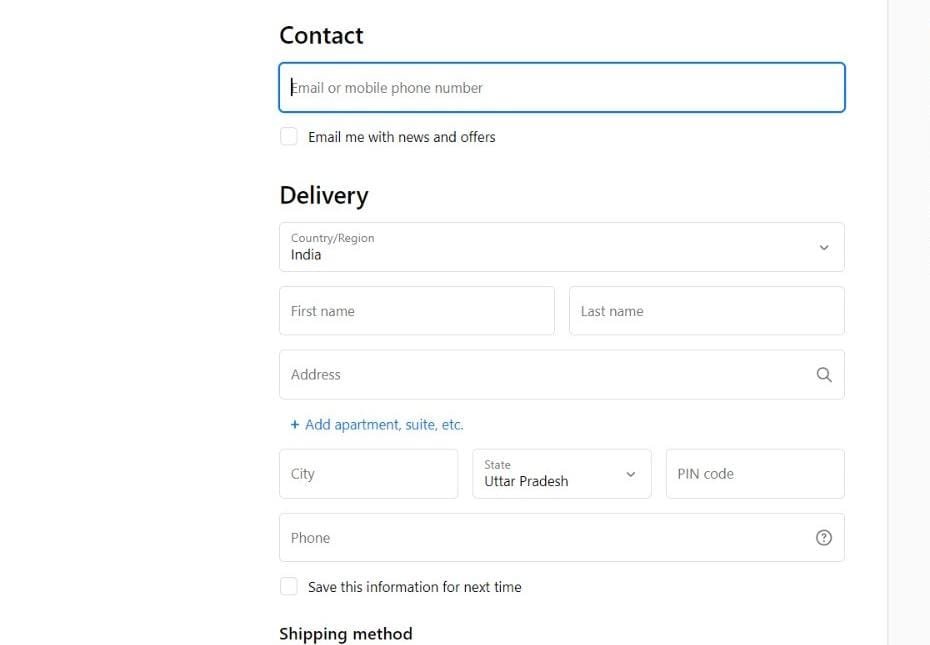 Shopify store app order process image